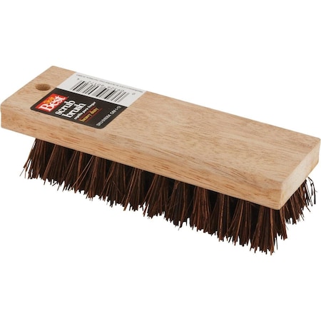 All-Source 7-1/4 In. Palmyra Bristle Hardwood Scrub Brush 89615